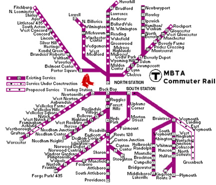 A map of the entire commuter